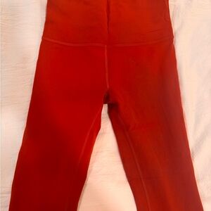 lululemon athletica Red High-Rise Leggings
